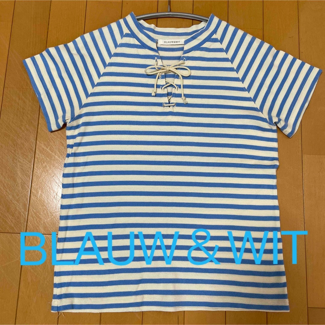 BLAUW&WITボーダーカットソー レディースのトップス(カットソー(半袖/袖なし))の商品写真