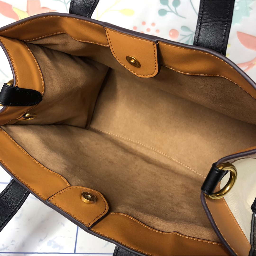 コーチ トートバッグ ハンドバッグ デニム ホワイト 【新品】
