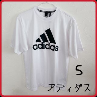 アディダス(adidas)のアディダス　adidas  　S  ホワイトTシャツ(Tシャツ/カットソー(半袖/袖なし))