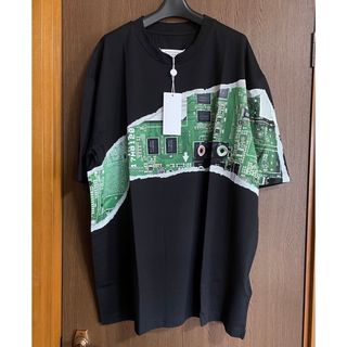 マルタンマルジェラ(Maison Martin Margiela)の黒48新品 メゾン マルジェラ Motherboard ブラック Tシャツ 半袖(Tシャツ/カットソー(半袖/袖なし))