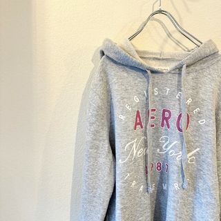 AEROPOSTALE - エアロポステール　AEROPOSTALE　パーカー　プルオーバー　グレー