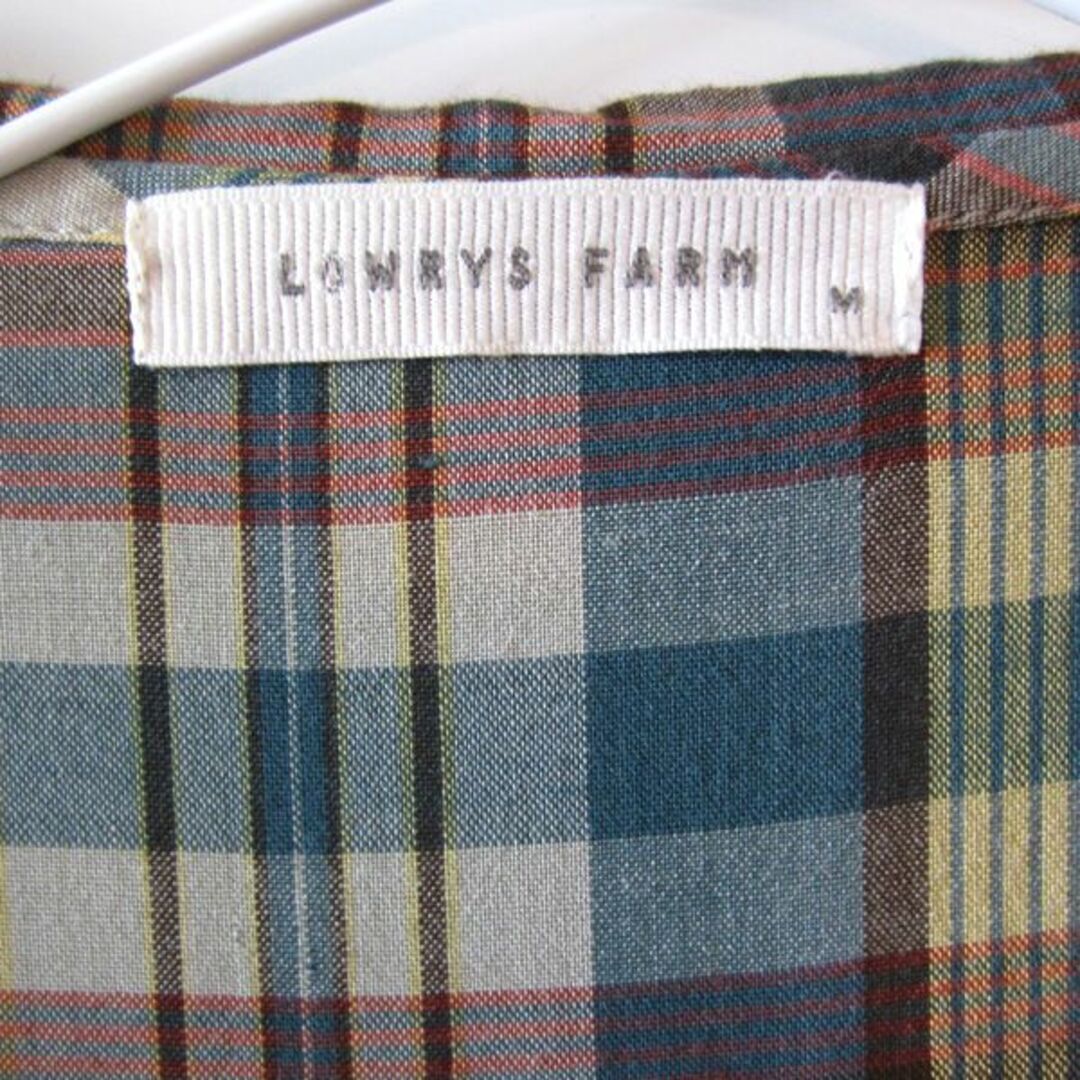 LOWRYS FARM(ローリーズファーム)の美品　ローリーズファームLOWRYS FARM　ノースリーブワンピース チェック レディースのワンピース(ひざ丈ワンピース)の商品写真