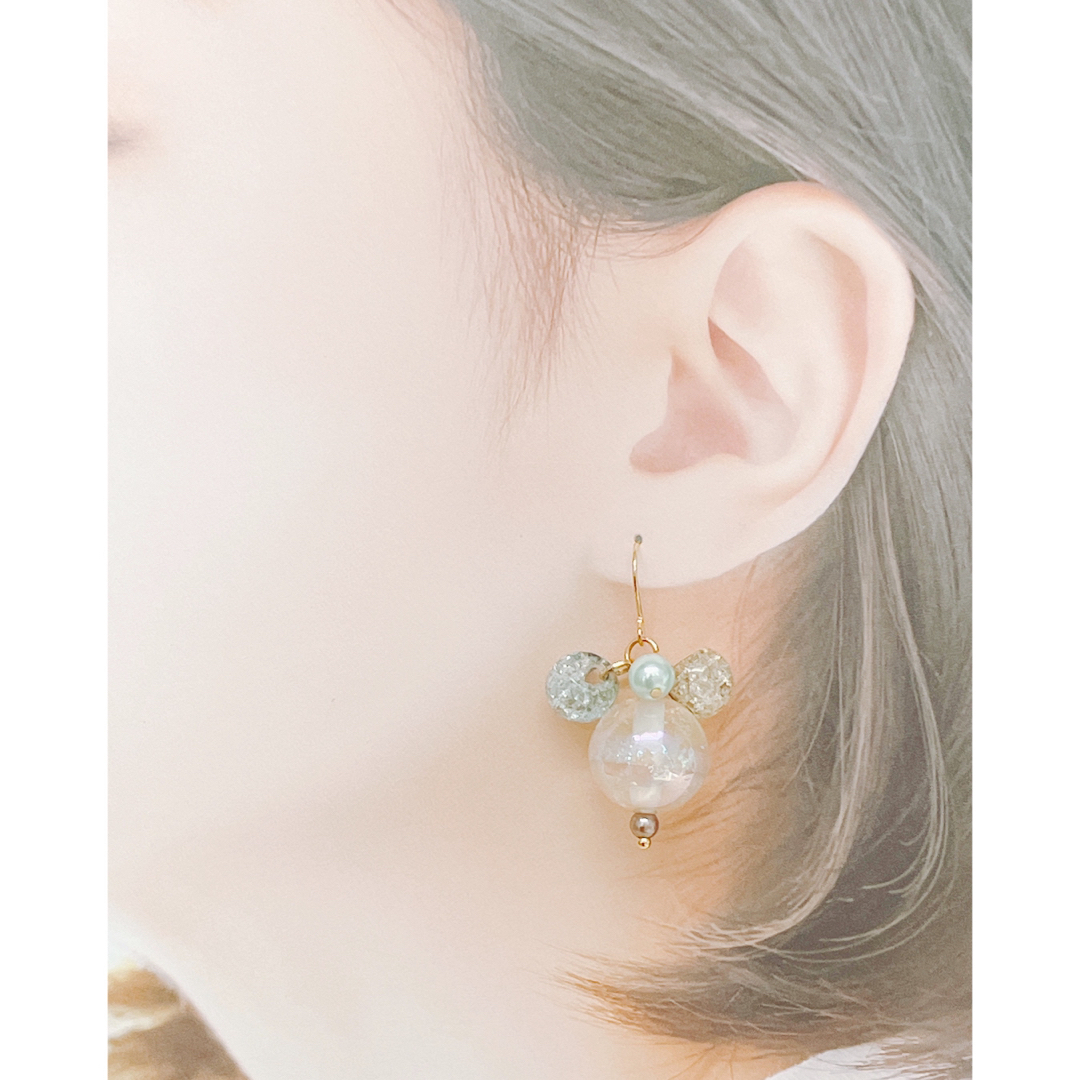 No.94 ピアス イヤリング 手染めビーズ - アクセサリー(女性用) No.94 ピアス イヤリング 手染めビーズ - アクセサリー(女性用)