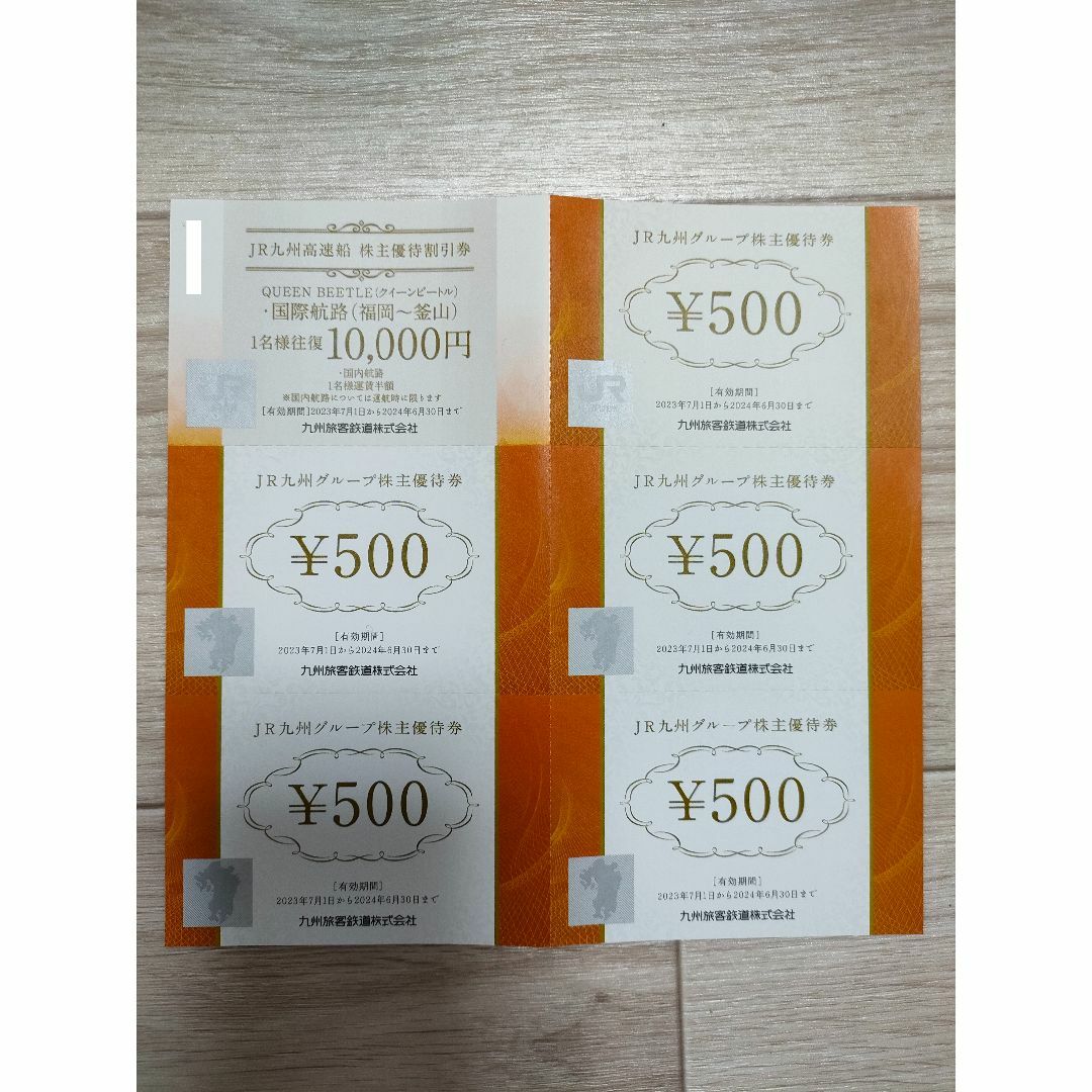 JR 九州株主優待　2枚綴り　鉄道　高速船 JR九州旅客鉄道株式会社