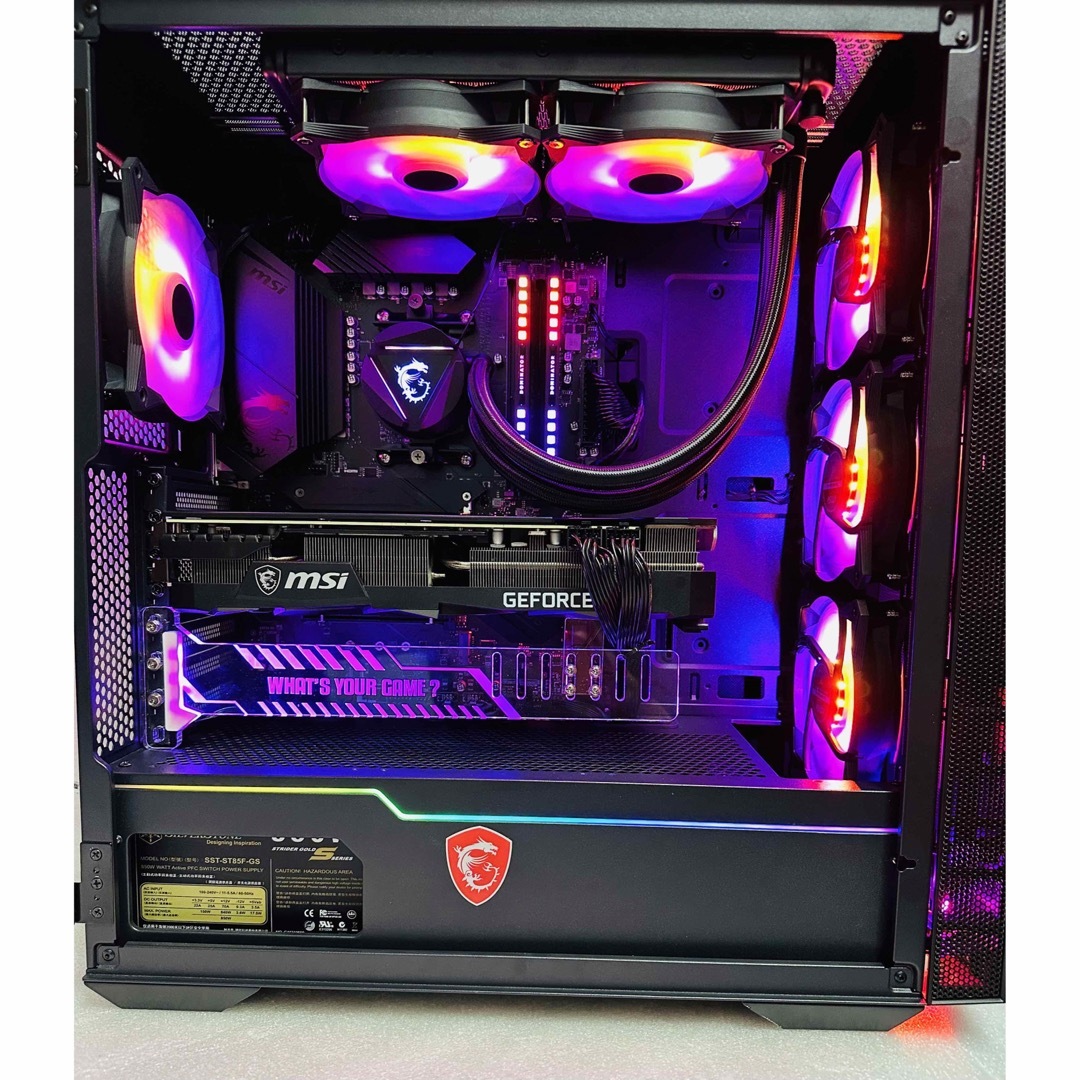 msi - 自作ゲーミングPC Ryzen 7-5700X DDR4 16Gb/ 1Tb水冷の通販 by