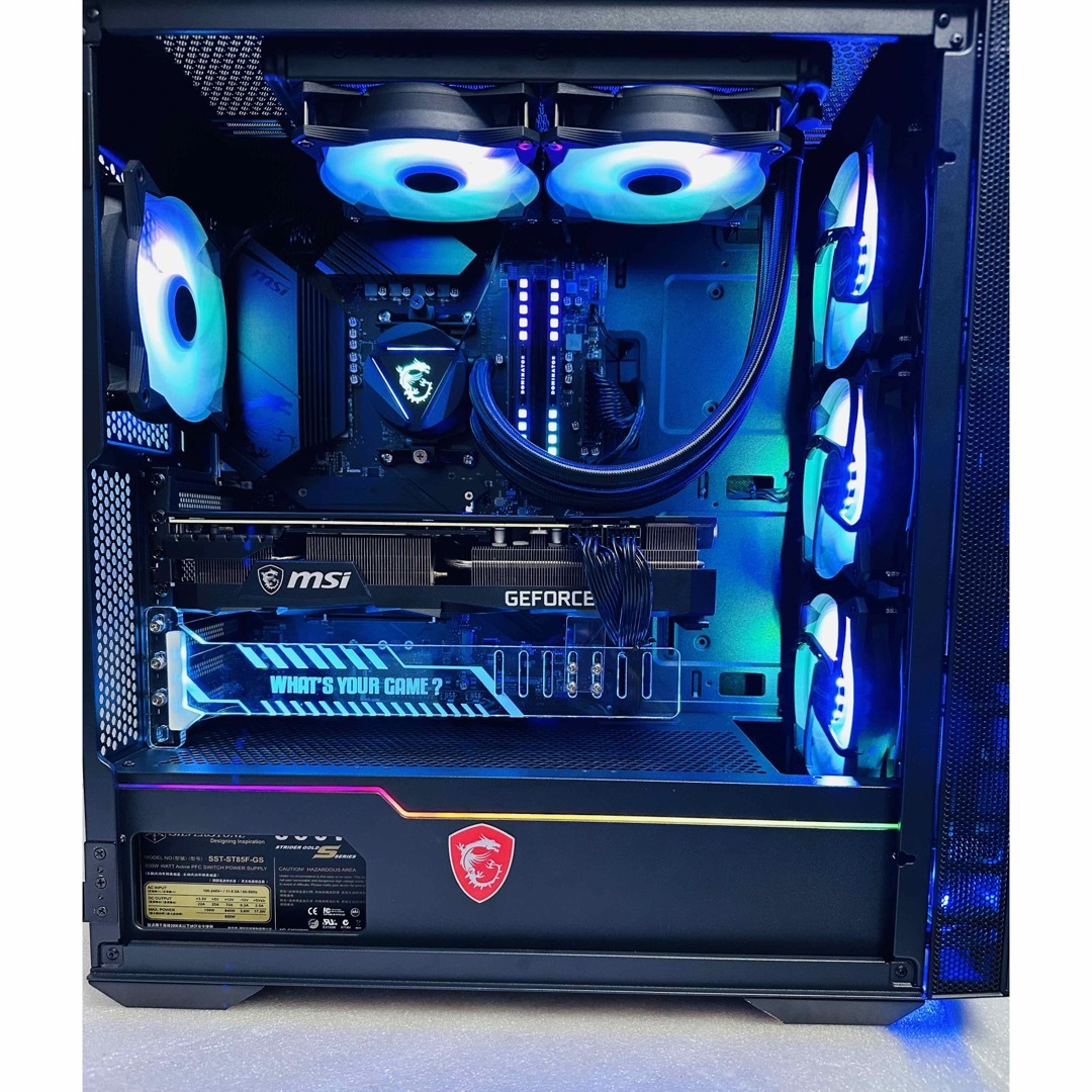 msi - 自作ゲーミングPC Ryzen 7-5700X DDR4 16Gb/ 1Tb水冷の通販 by