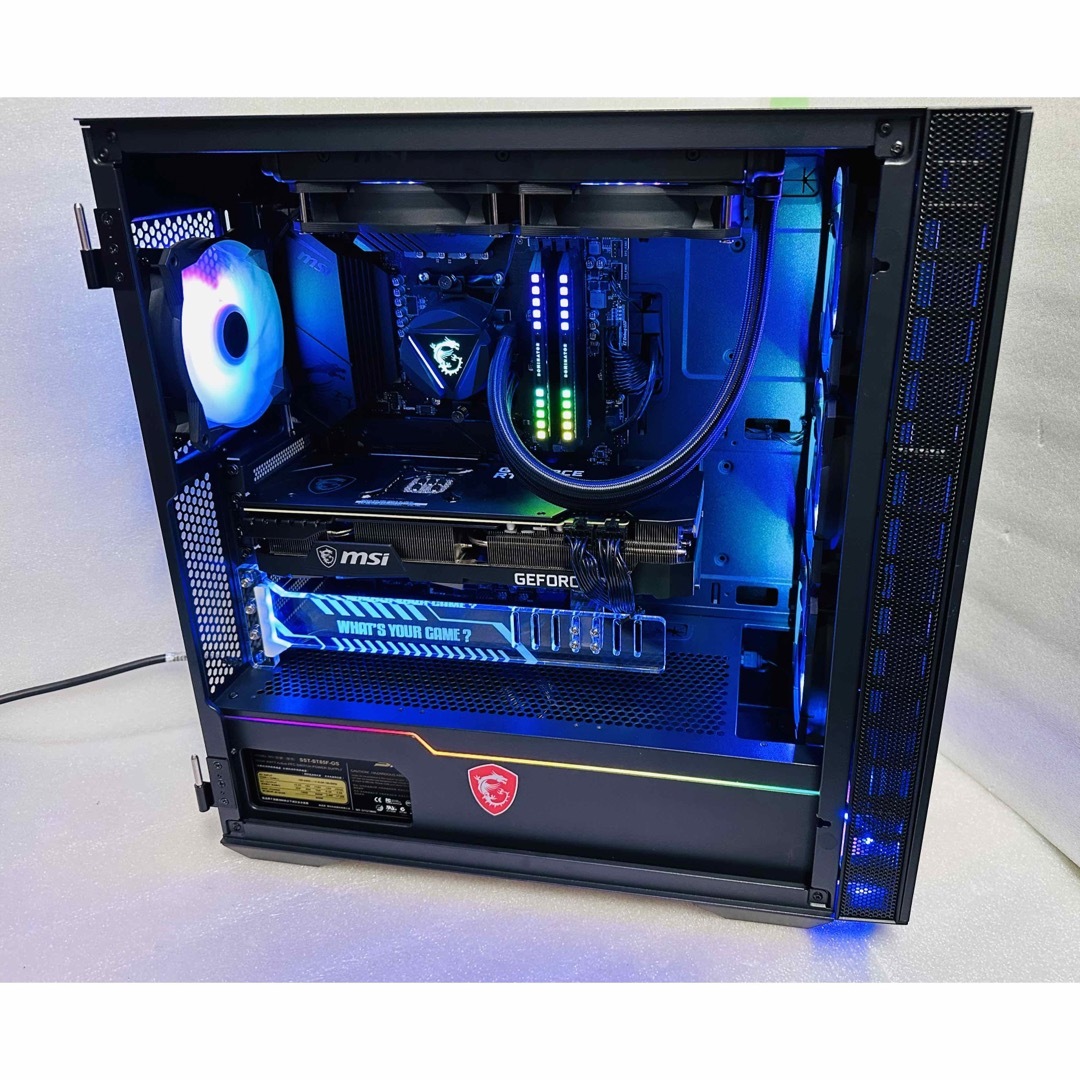 msi - 自作ゲーミングPC Ryzen 7-5700X DDR4 16Gb/ 1Tb水冷の通販 by