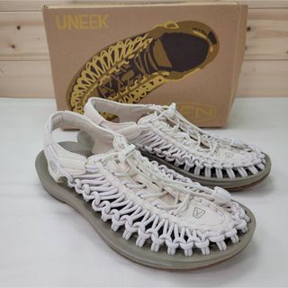 KEEN - キーン ユニークサンダル ホワイト/コーンストーク 23.5㎝の