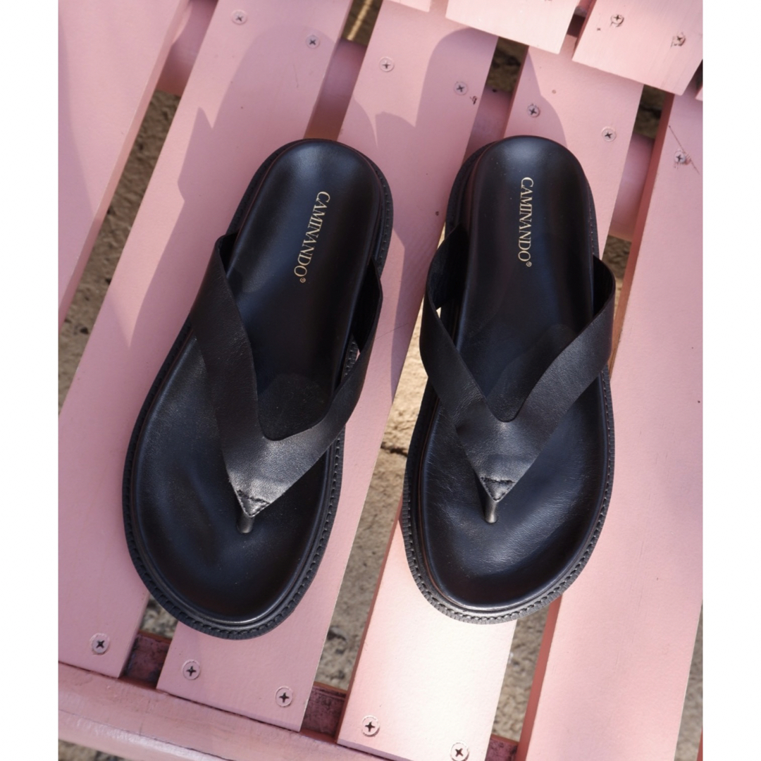 CAMINANDO カミナンド THONG SLIDES トングサンダル本革ストラップ