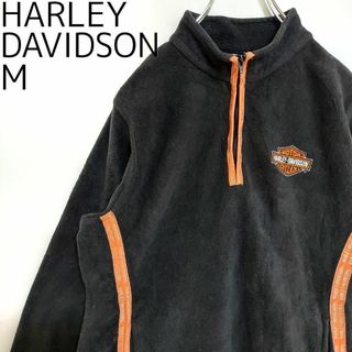 HarleyDavidsonハーレーダビッドソンハーフジップスウェットリブニット