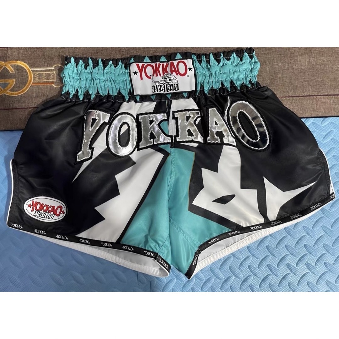YOKKAO ムエタイパンツ「Frost」 水色Lサイズ - ボクシング