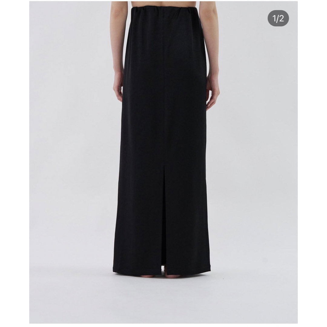 7月末まで出品enof ace long straight skirt ブラック レディースのスカート(ロングスカート)の商品写真