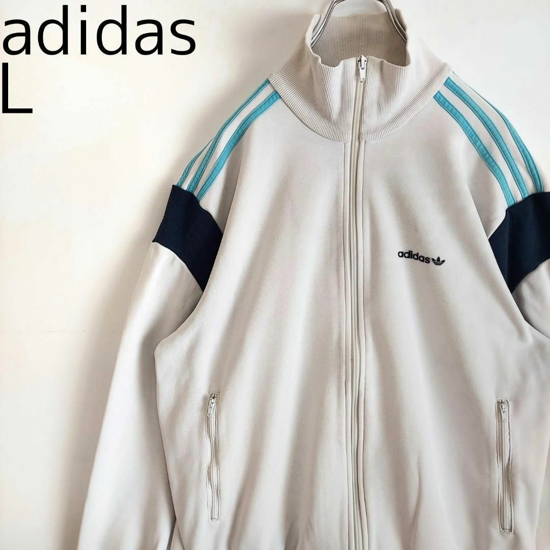 adidas - アディダス トレフォイル ロゴ 刺繍 トラックジャケット ...