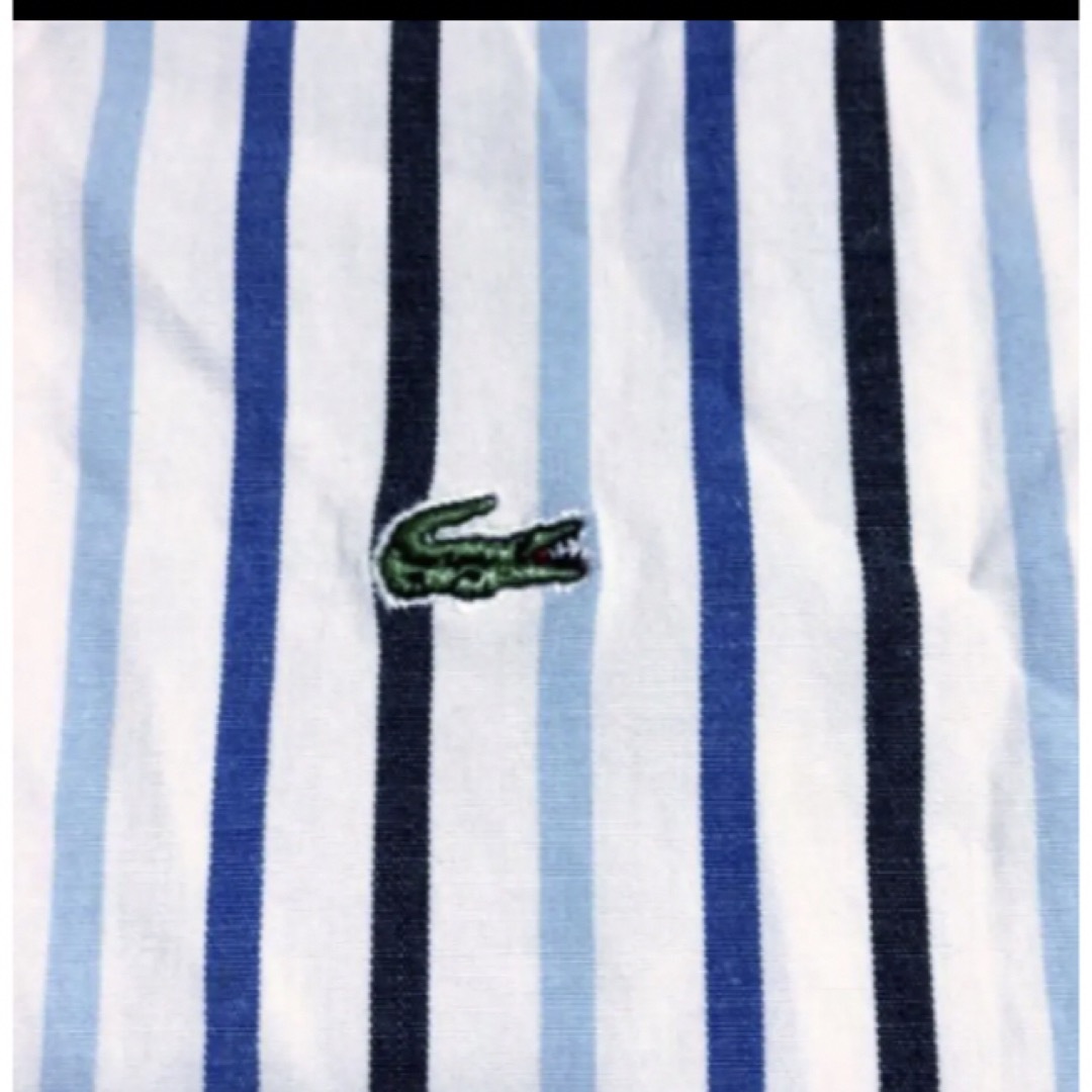 LACOSTE(ラコステ)のラコステストライプコットンシャツ レディースのトップス(シャツ/ブラウス(半袖/袖なし))の商品写真