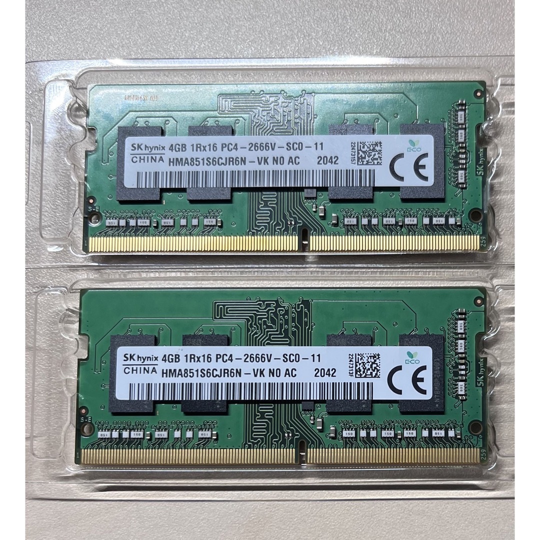 SKhynix PC4-2666V 4GB 10枚セット デスクトップ メモリ