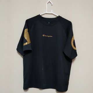 チャンピオン(Champion)のチャンピオン  黒✘ゴールドＴシャツ(Tシャツ/カットソー(半袖/袖なし))