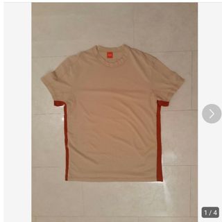 ヒューゴボス(HUGO BOSS)のHUGO BOSS　内側切返リブ編　ベージュ、オレンジカットソー(Tシャツ/カットソー(半袖/袖なし))