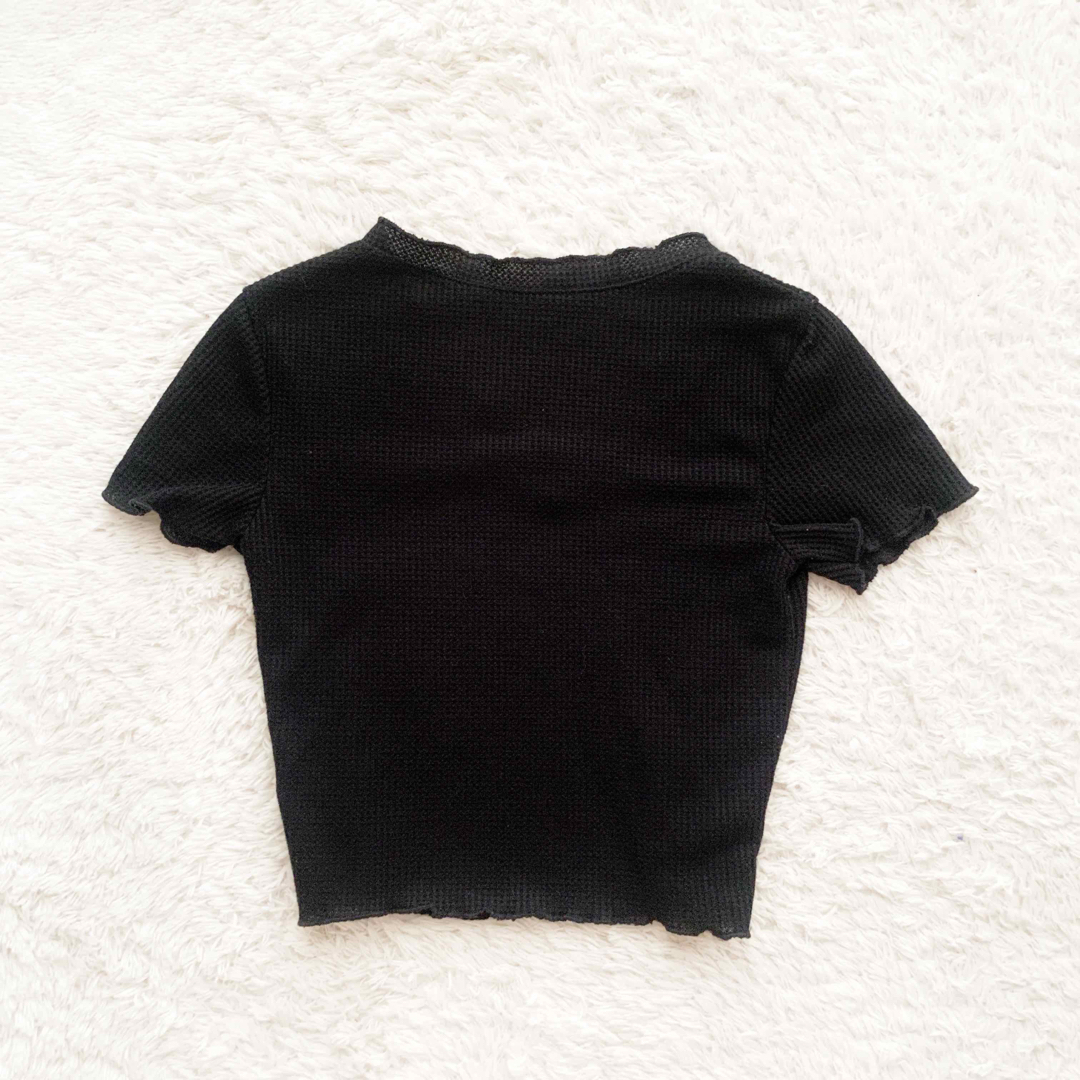 Zoe Jenko(ゾエジェンコ)のZoe Jenko Tシャツ ショート丈 黒 フリーサイズ M レディースのトップス(Tシャツ(半袖/袖なし))の商品写真