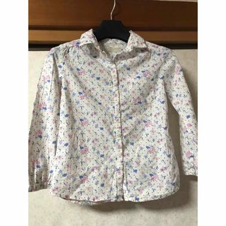 ザラキッズ(ZARA KIDS)のZara ピンクandブルーの花柄ブラウス(ブラウス)