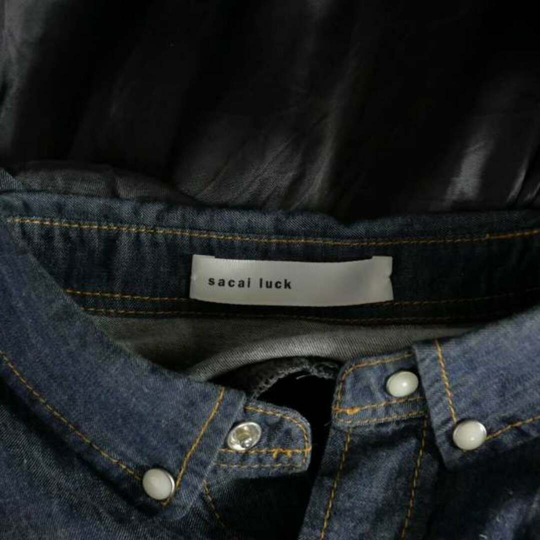 sacai luck - サカイラック レイヤード デニム ウエスタンシャツ