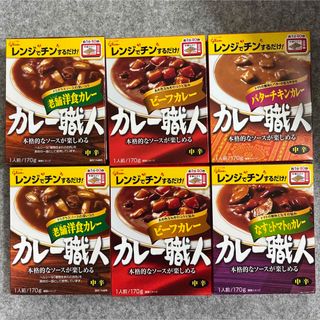 グリコ(グリコ)の江崎グリコ カレー職人 中辛 全4種類 6食セット(レトルト食品)