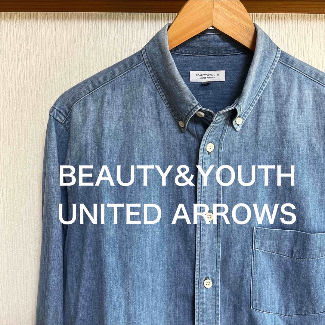 BEAUTY&YOUTH UNITED ARROWS(ビューティアンドユースユナイテッドアローズ)のBEAUTY&YOUTH UNITED ARROWS インディゴ デニムシャツ メンズのトップス(シャツ)の商品写真