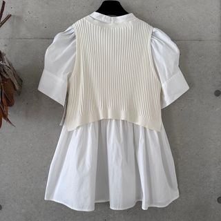 CELFORD - 【新品未使用】CELFORD シャツレイヤードニットプルオーバー