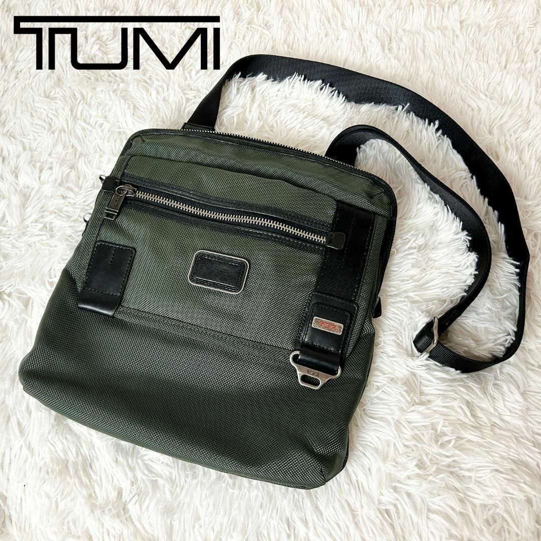 良品】TUMI トゥミ 22304SP ショルダーバッグ オリーブ ナイロン-