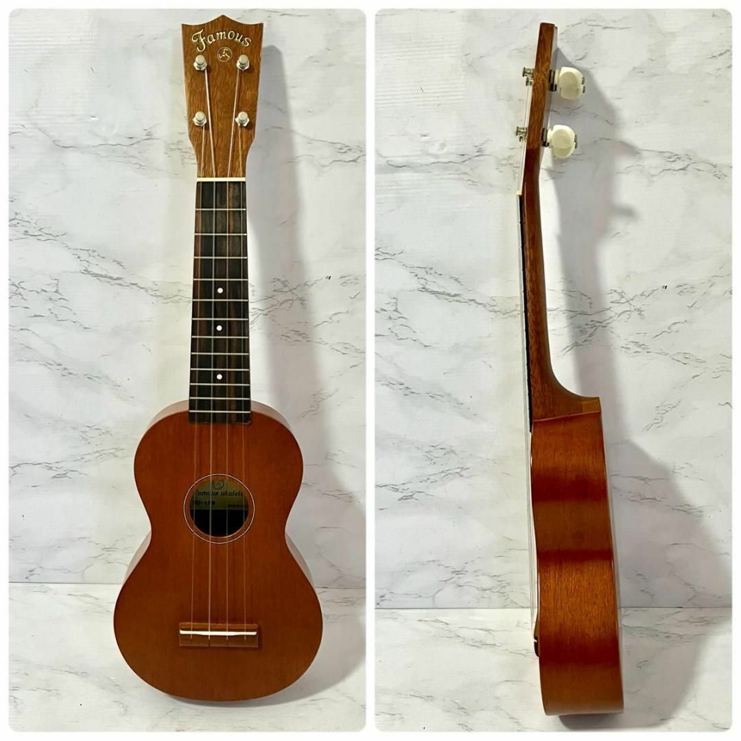 FAMOUZ(フェイマス)のfamous ukulele FU-120 ケース付き　ウクレレ フェイマス 楽器のウクレレ(ソプラノウクレレ)の商品写真