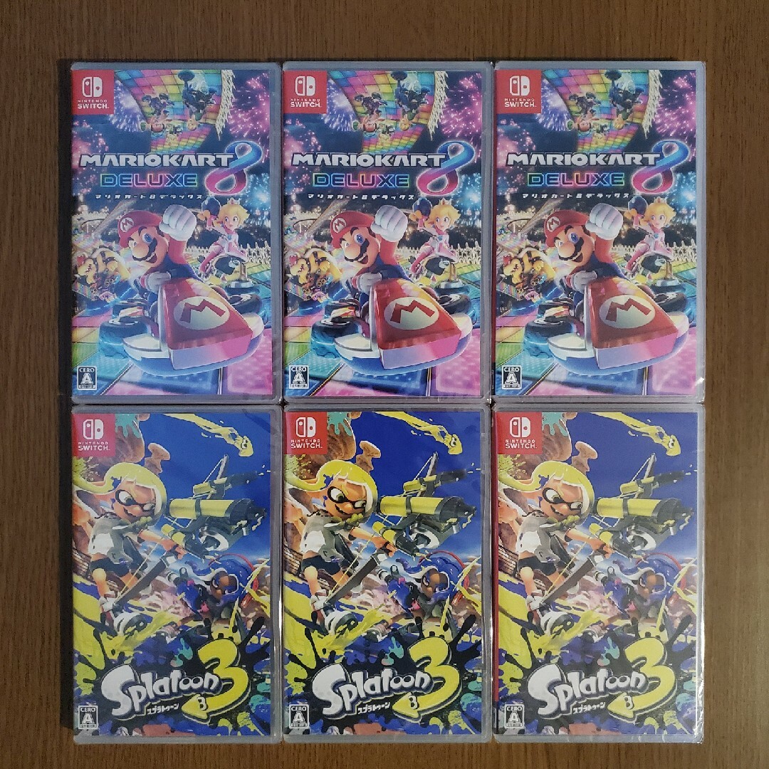 新品・未開封】マリオカート8 デラックス & スプラトゥーン3 Switch