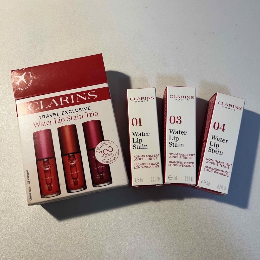 CLARINS(クラランス)のCLARINS ウォーターリップ ステイン 01 03 04 コスメ/美容のベースメイク/化粧品(リップグロス)の商品写真