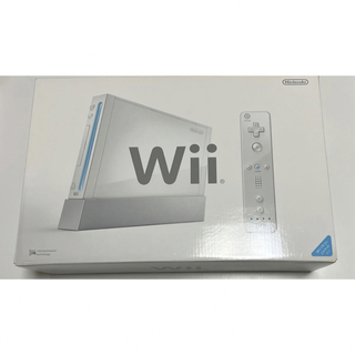 ウィー(Wii)の【新品未使用】Nintendo wii 本体 RVL-S-WD(家庭用ゲーム機本体)