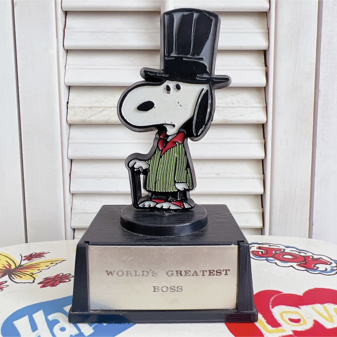 SNOOPY - スヌーピー トロフィー AVIVA シルクハット ヴィンテージ