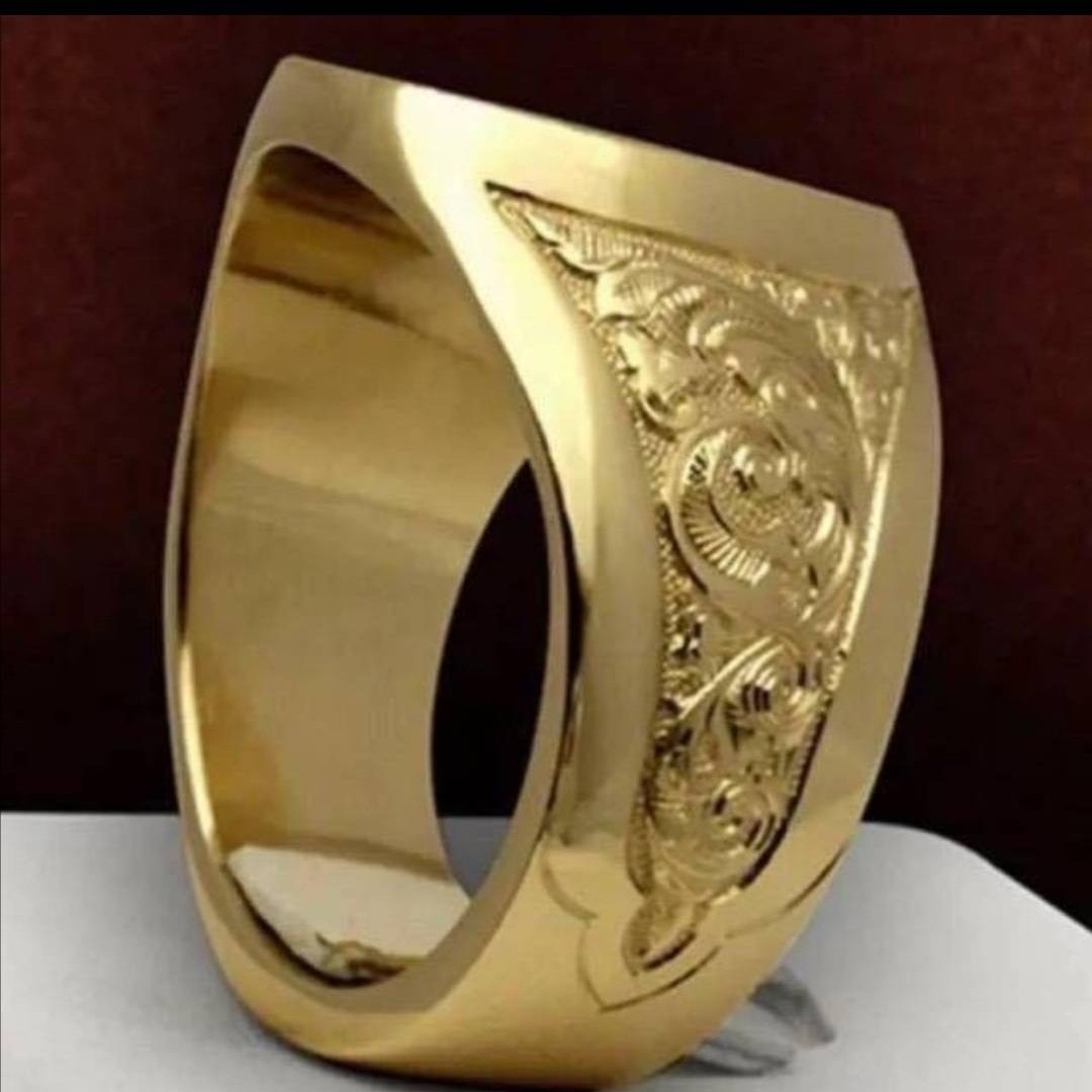 【SALE】リング メンズ アクセサリー ゴールド ライオン 金色 指輪 20号 メンズのアクセサリー(リング(指輪))の商品写真
