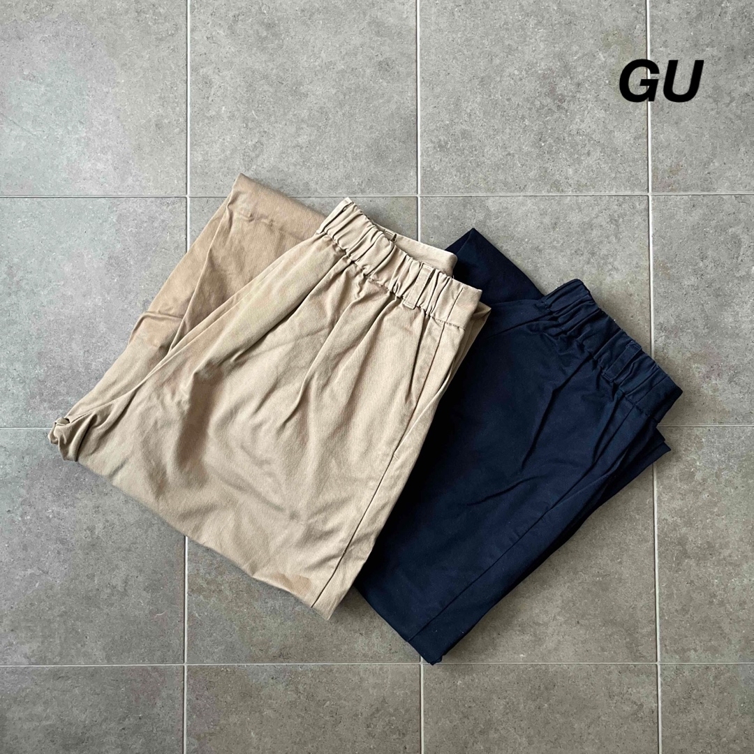 GU(ジーユー)のGU｜ワイドパンツ　2点セット レディースのパンツ(カジュアルパンツ)の商品写真