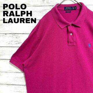 ポロラルフローレン(POLO RALPH LAUREN)の34S ポロラルフローレン 半袖ポロシャツ ポニー刺繍 鹿の子 メンズ夏物古着(ポロシャツ)