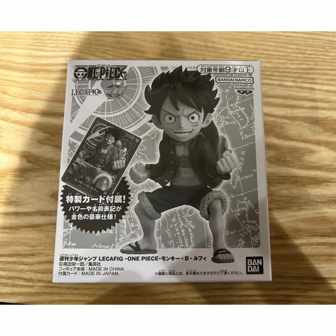 ONE PIECE ジャンプ全サ　ルフィ　特製カード　台座セット エンタメ/ホビーのアニメグッズ(カード)の商品写真