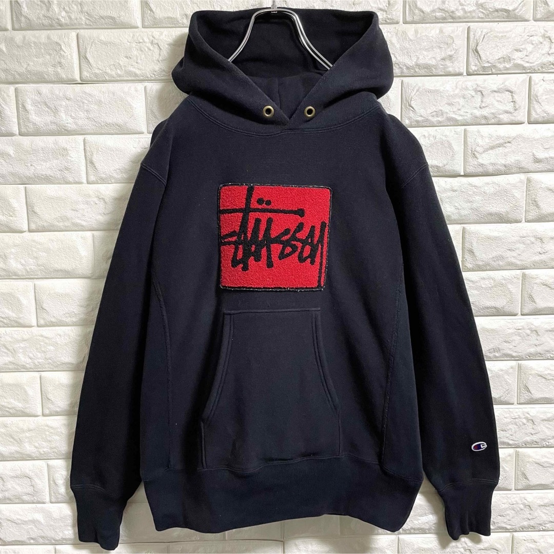 STUSSY - ステューシー×チャンピオン コラボパーカー リバースウィーブ