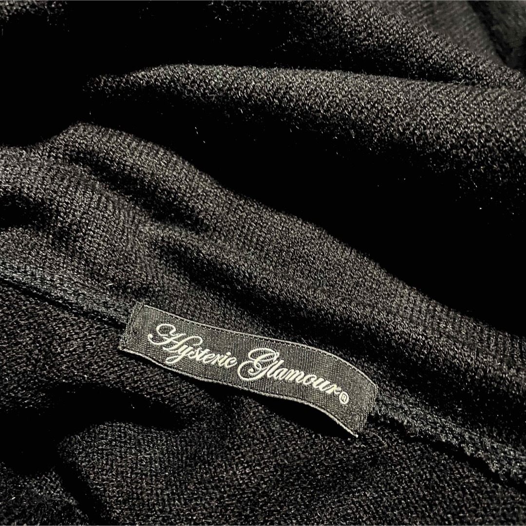 ヒステリックグラマー【美品】リップ柄 タートルネック ニット