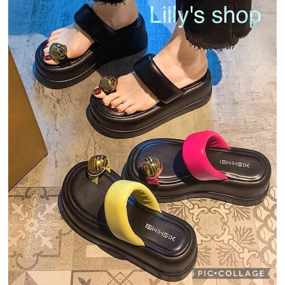 春夏コーデ❤️サンダル　厚底　レディース　かわいい　靴　シューズ　韓国