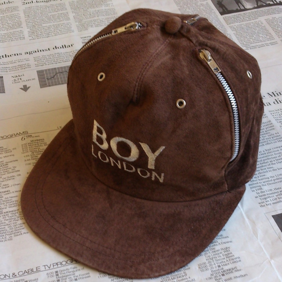 ◆B1 入手困難 当時物 BOY LONDON ボーイロンドン キャップ 茶