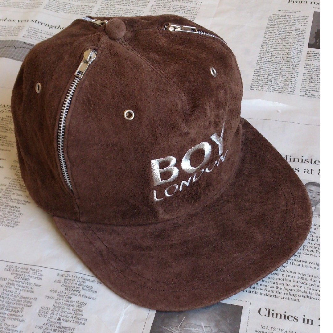 Boy London(ボーイロンドン)の▲B1 入手困難 当時物 BOY LONDON ボーイロンドン キャップ 茶 レディースの帽子(キャップ)の商品写真