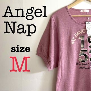 Angel Nap エンジェルナップ【M】半袖トップス　ゆったりめ　新品未使用(Tシャツ(半袖/袖なし))