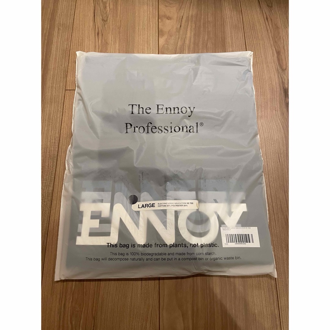 ennoy】ELECTRIC LOGO GRADATION Tシャツ/ネイビー - Tシャツ