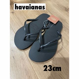 ハワイアナス(havaianas)のラス1新品未使用　havaianas ハワイアナス ビーチサンダル36 23cm(ビーチサンダル)