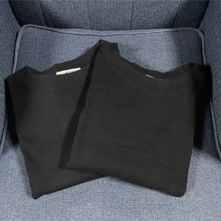 ウィゴー(WEGO)の2枚セット WEGO ヘビーウェイトビッグT 黒 ブラック(Tシャツ/カットソー(半袖/袖なし))