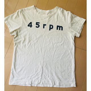 フォーティーファイブアールピーエム(45rpm)の45rpm 半袖　Tシャツ　白　ホワイト　サイズ3(Tシャツ(半袖/袖なし))