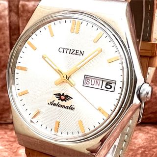 シチズン(CITIZEN)の【シンプル】CITIZEN/ヴィンテージ腕時計/メンズ/自動巻き/シルバー(腕時計(アナログ))