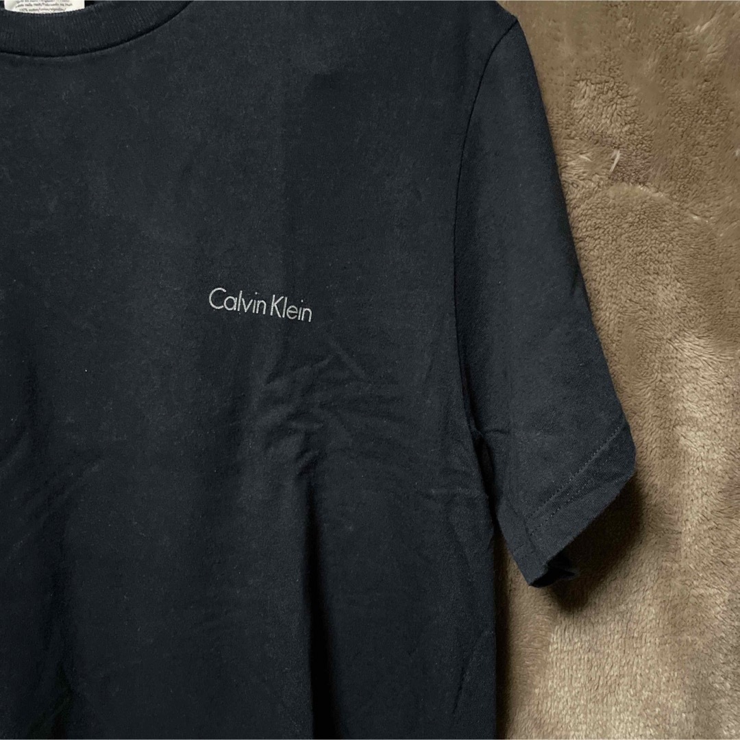 Calvin Klein(カルバンクライン)の希少デザイン Calvin Klein カルバン クライン Tシャツ ブラック メンズのトップス(Tシャツ/カットソー(半袖/袖なし))の商品写真