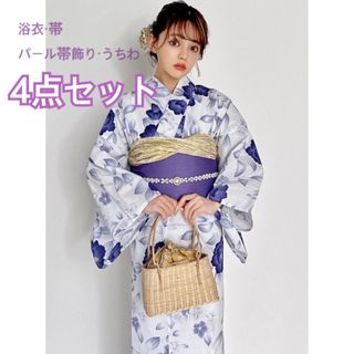 グレイル(GRL)のGRL 椿浴衣 帯 セット ツバキ 花柄 フラワー レトロ 古典 新作 夏(浴衣)